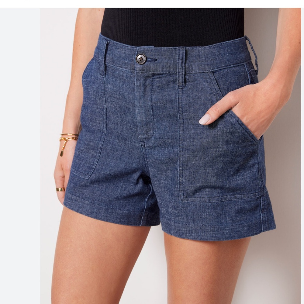 NWT Evereve Cleo Chino Trouser Shorts Stargazer size 24